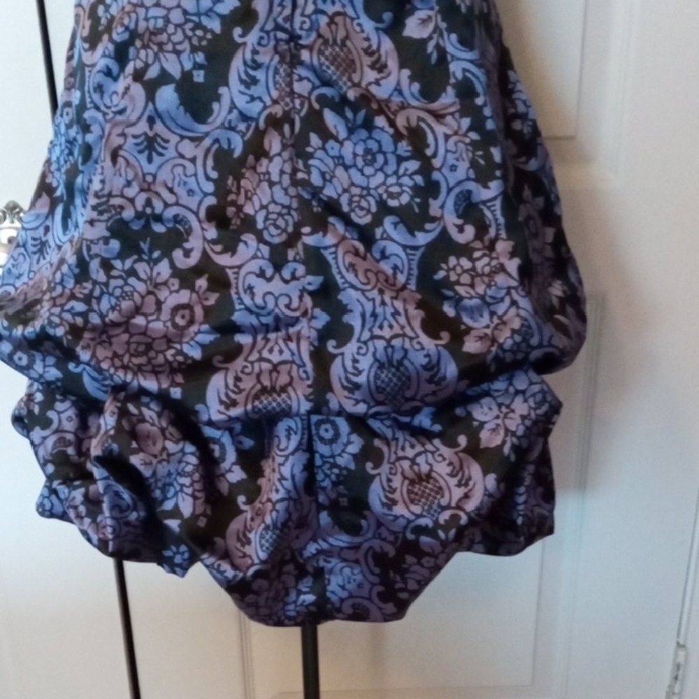 🇺🇸 Sale! 30% Off 3 Items Strapless Purple Damask Bubble-Hem Dress - Picture 4 of 6